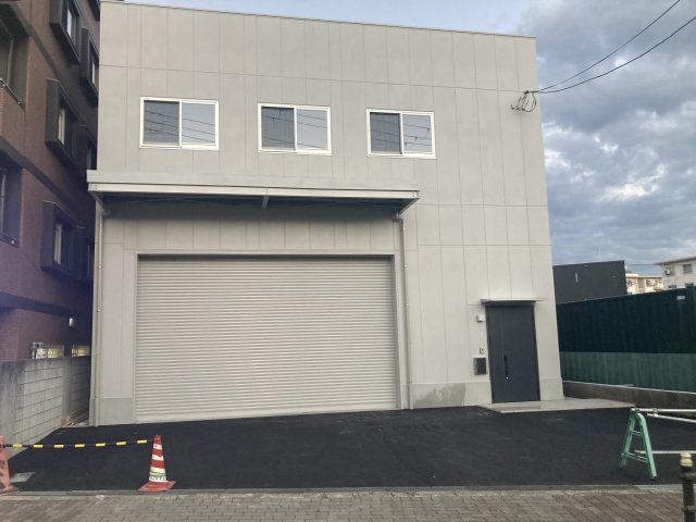【鉄骨造倉庫付き事務所】施工事例
